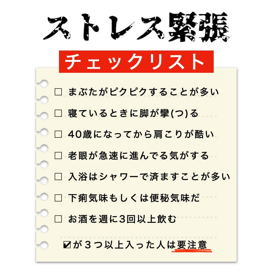 “ストレス緊張チェックリスト"
