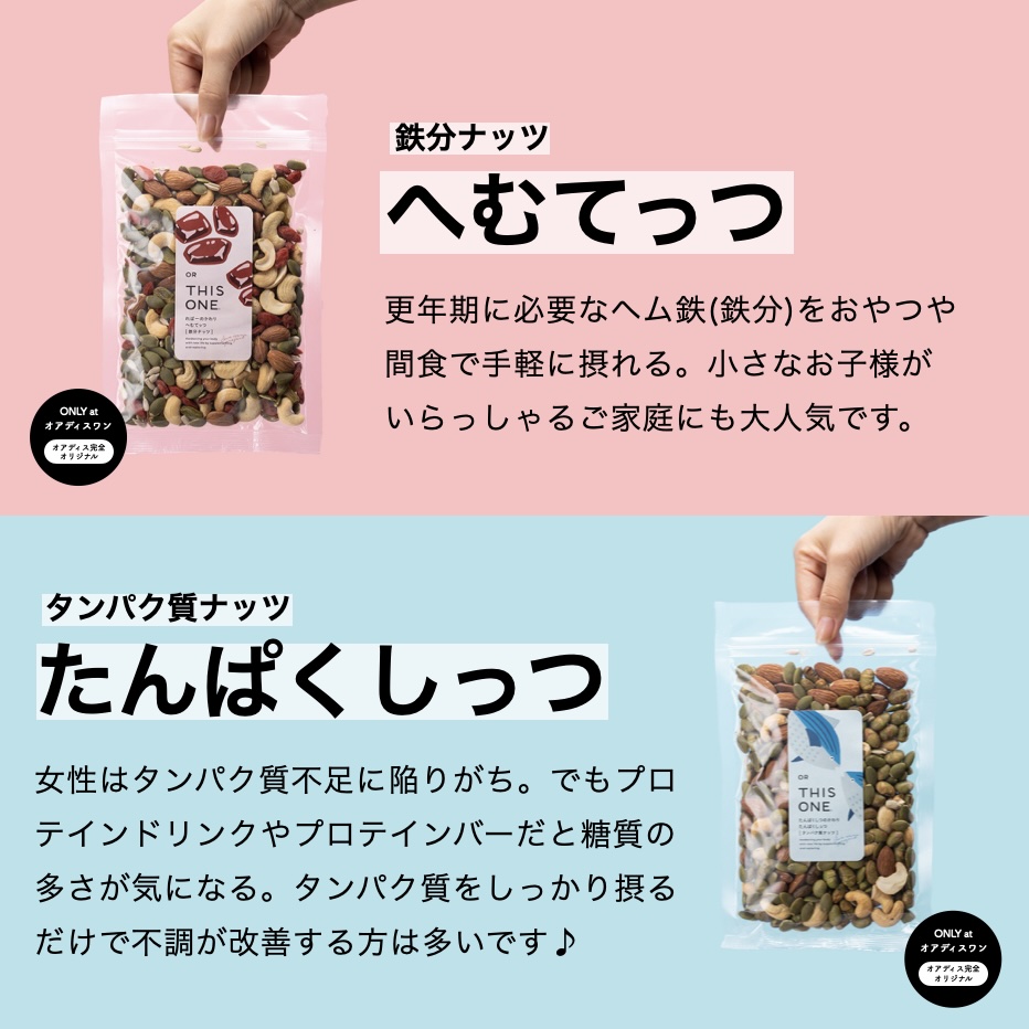 更年期専門店オアディスワンの更年期太りにおすすめのダイエットナッツイメージ