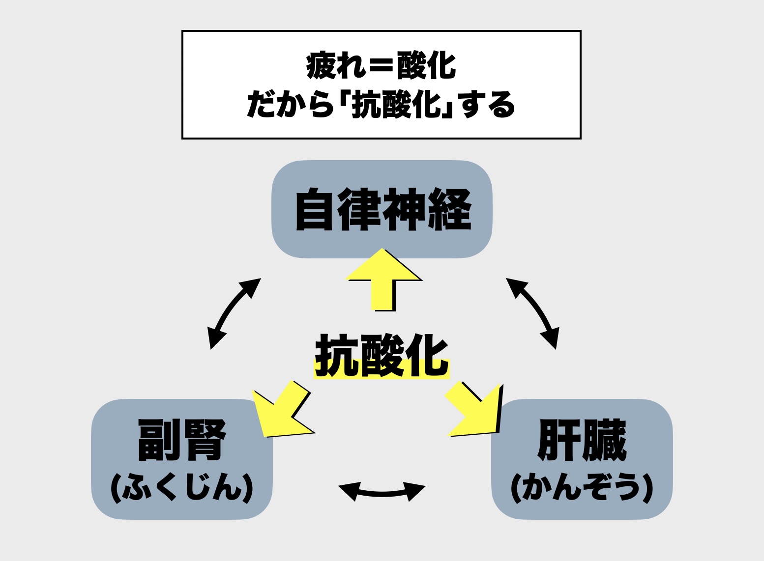 更年期にホットフラッシュが起こるのは体が抗酸化しているのが原因だと説明する画像