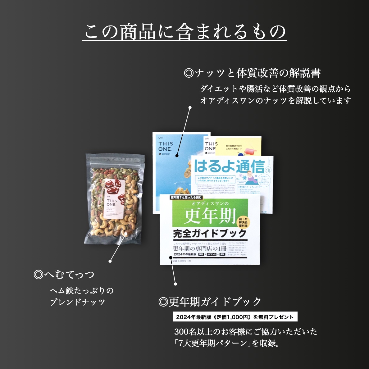 オアディスワンのヘム鉄ナッツ「へむてっつ」を購入したら届く商品一覧