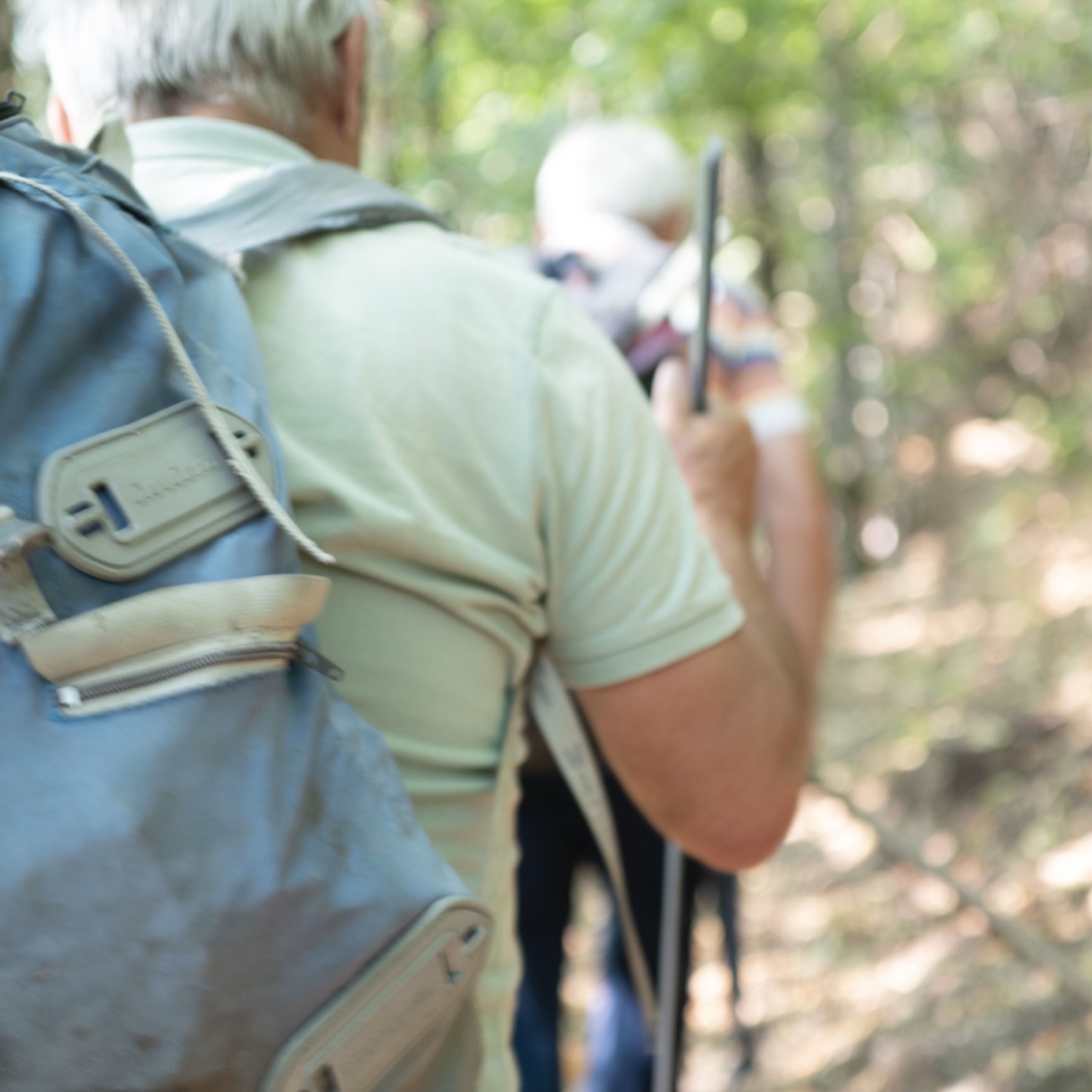 「習慣水」の生産地イタリアのエミリア・ロマーニャ州の山の中を歩いている