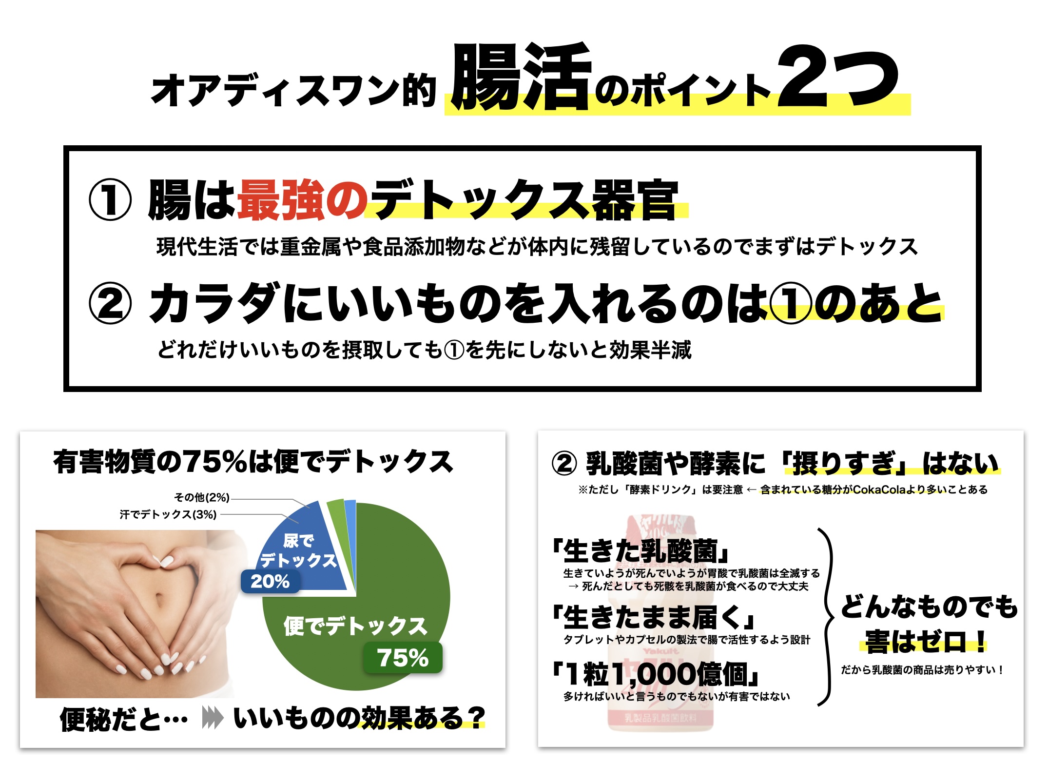 更年期の腸活の方法についてわかりやすくまとめている