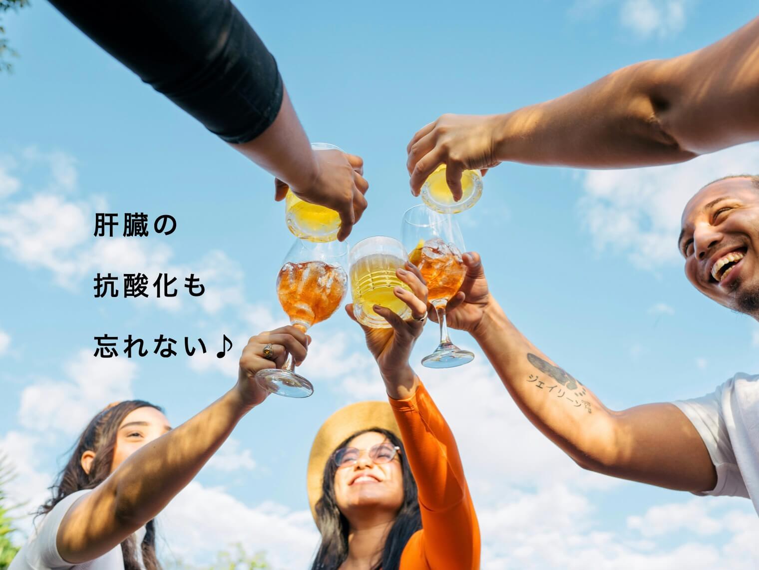 肝臓と抗酸化の関係を示した写真