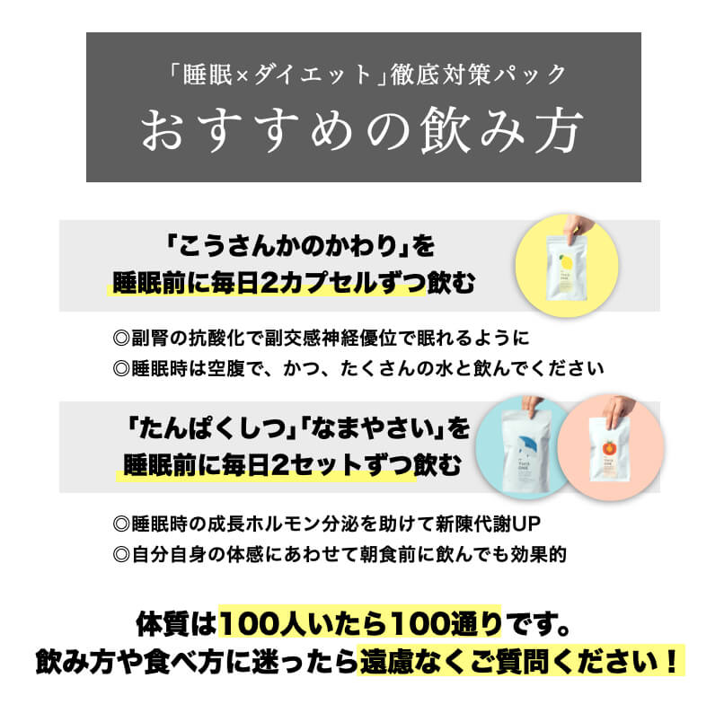 サプリのおすすめの飲み方