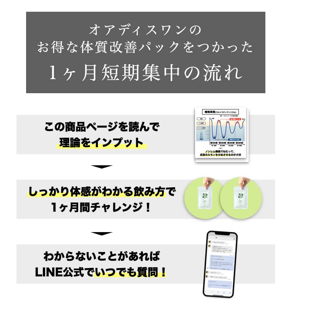 「体質改善パック」の流れについて