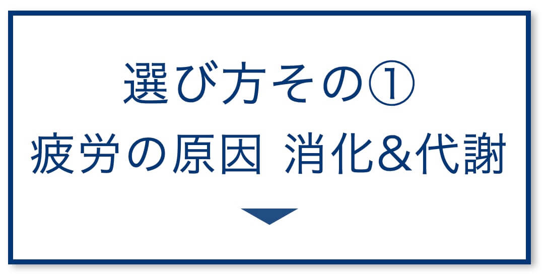 疲労の定義、消化と代謝
  