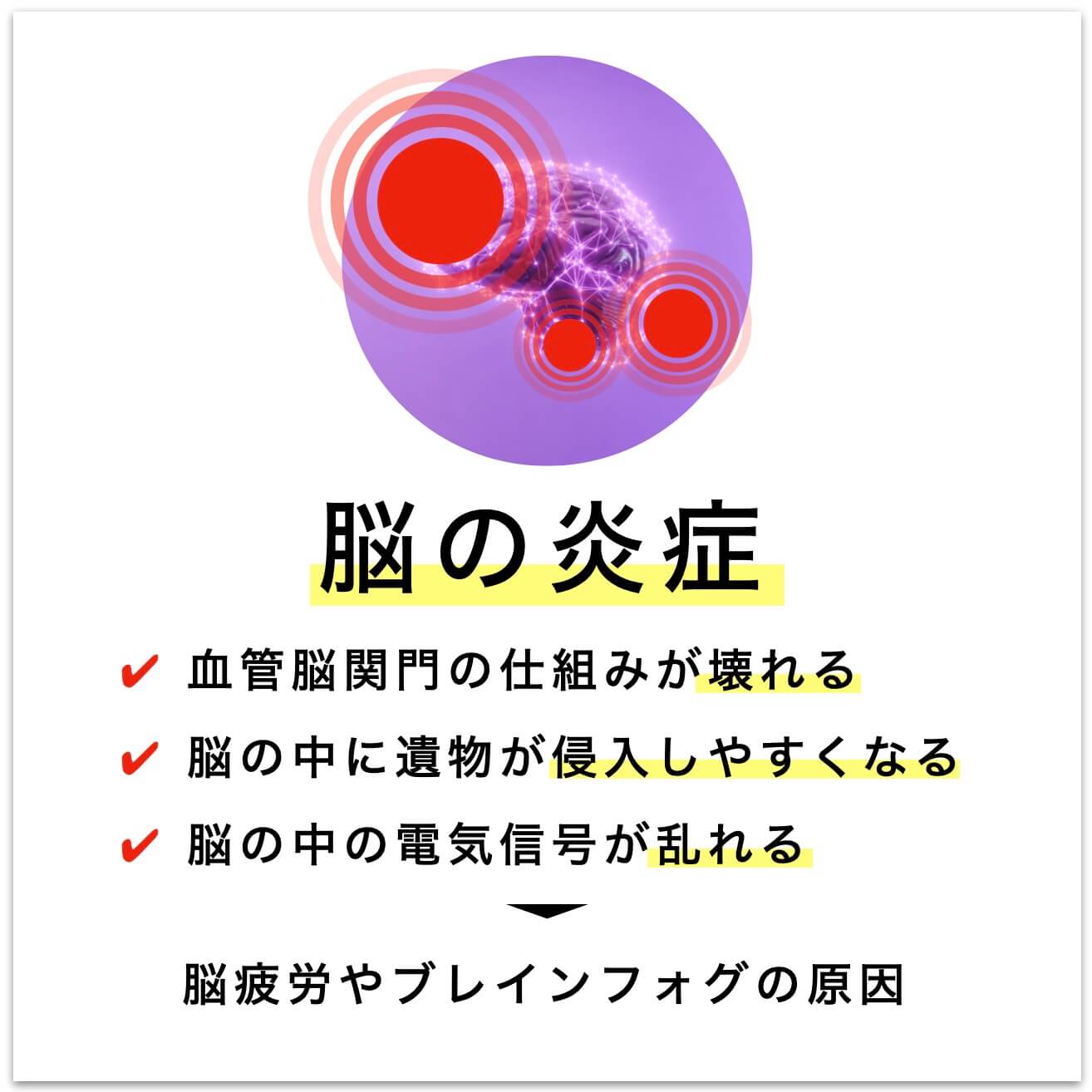 脳の炎症を説明した図