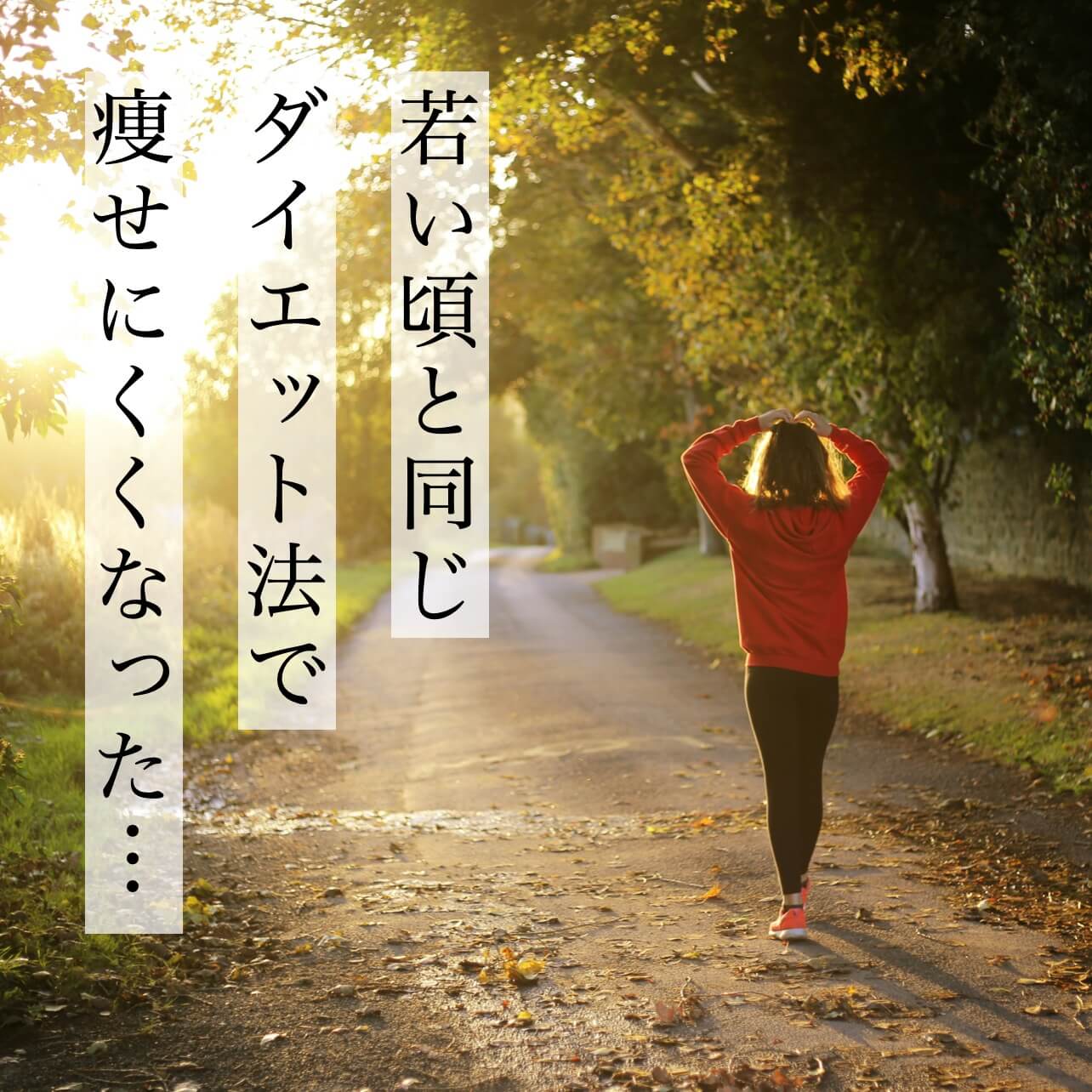 若い頃とおなじダイエットで痩せにくくなった更年期におすすめのプログラム