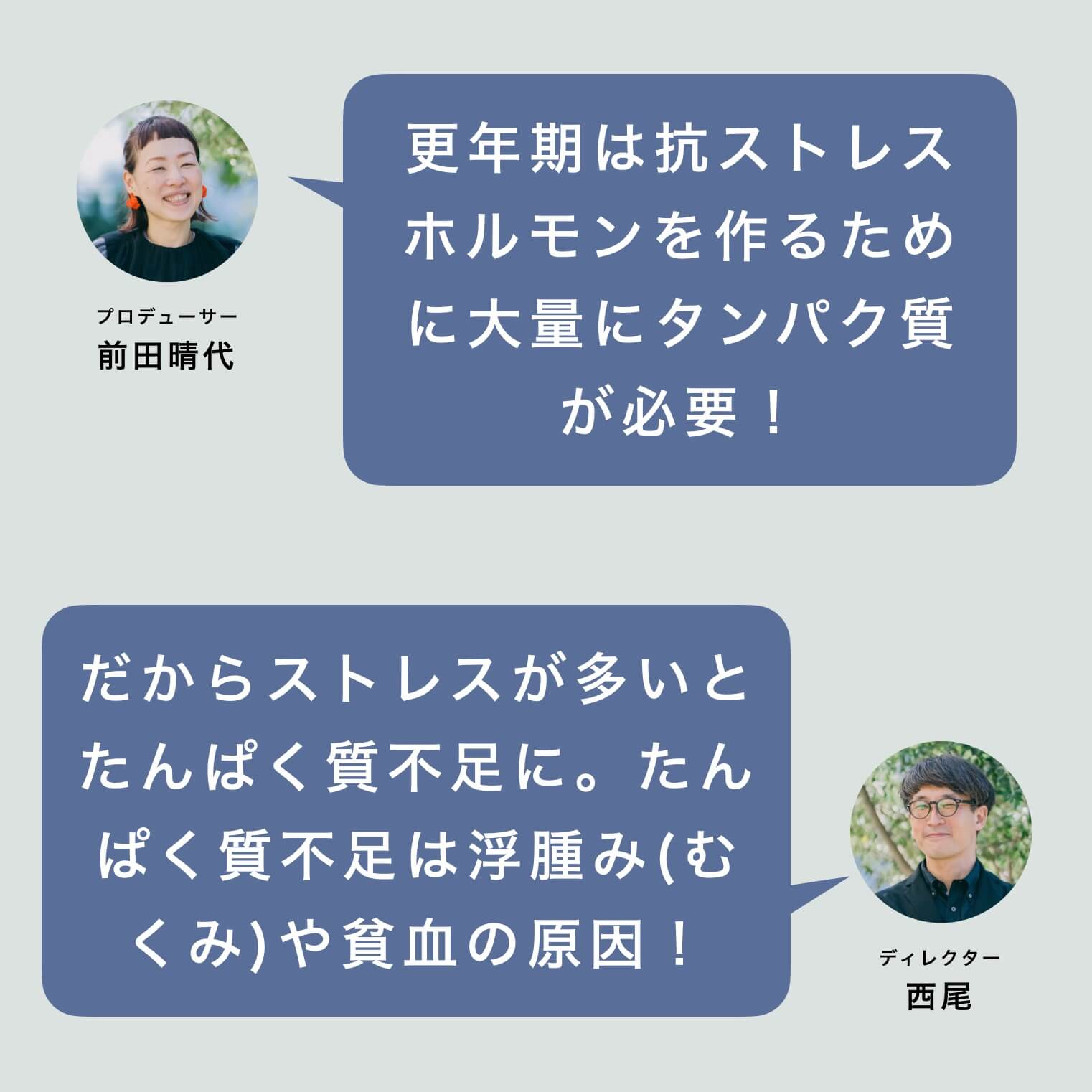 更年期はタンパク質が必要