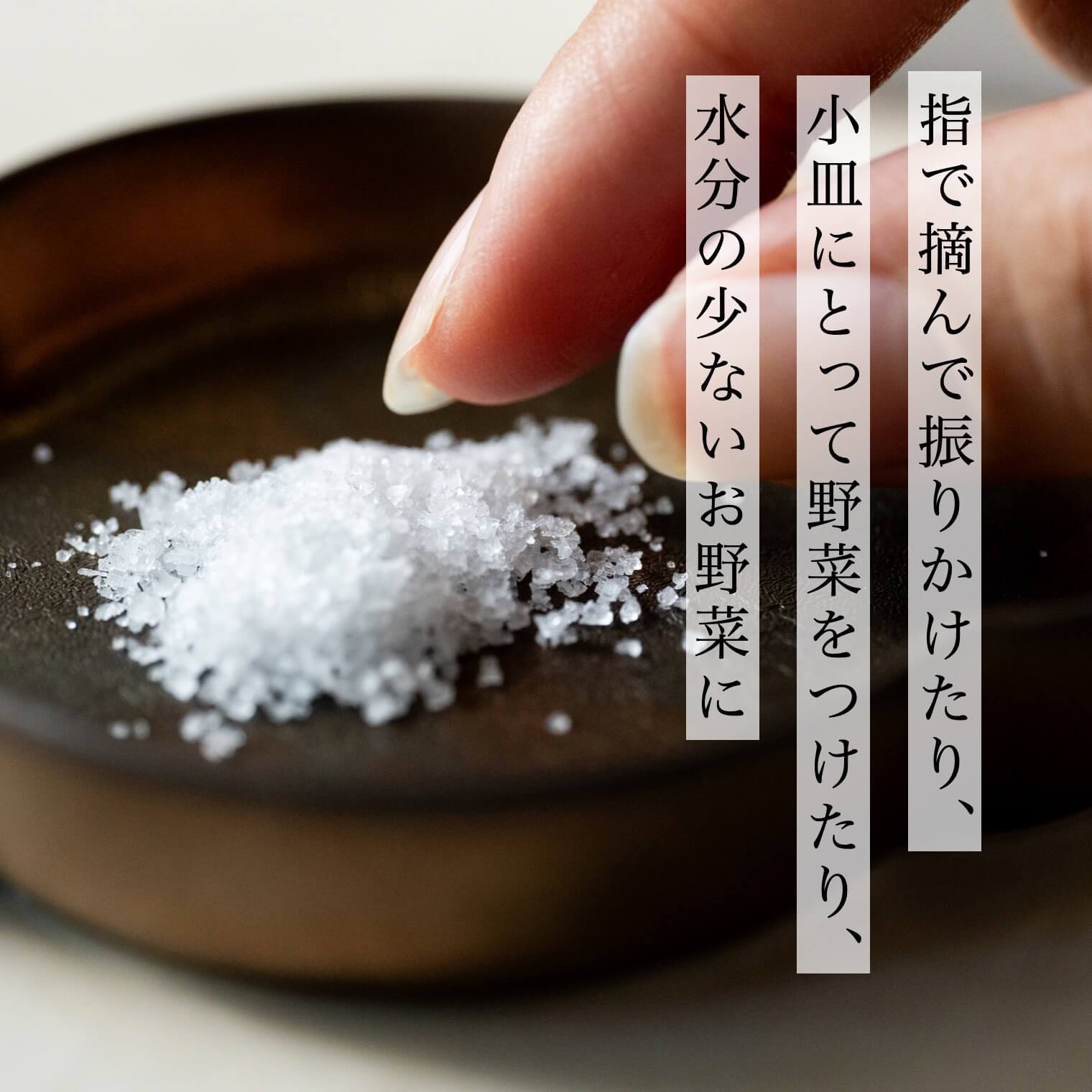 かけても、つけてもいい塩