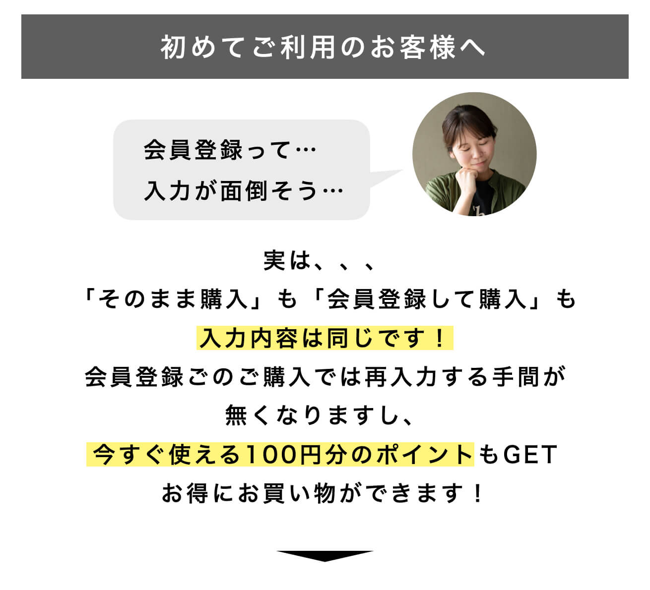初めてご利用のお客様へ