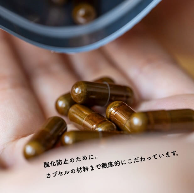 ればーのかわりサプリメントは一つ一つ手詰めで徹底した酸化対策をしている