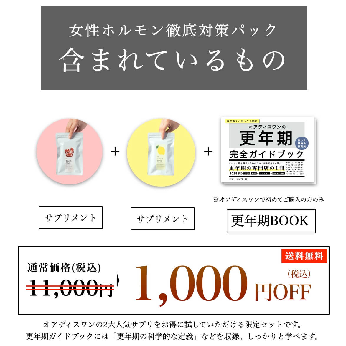 女性問題徹底対策サプリに含まれているもの