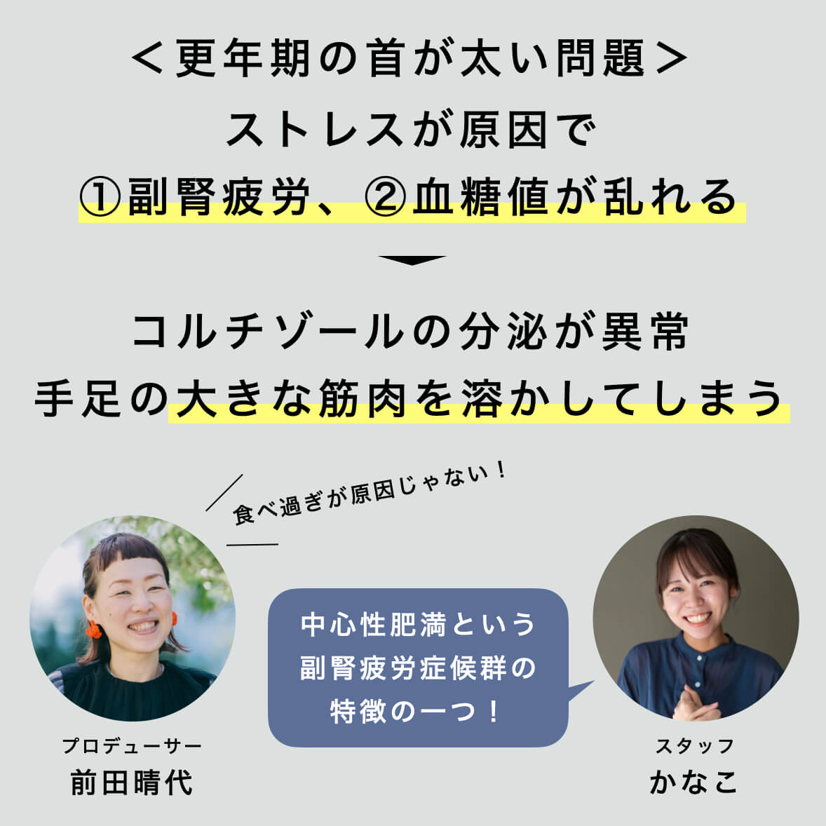 コルチゾールの分泌と中心性肥満との関係を説明している図