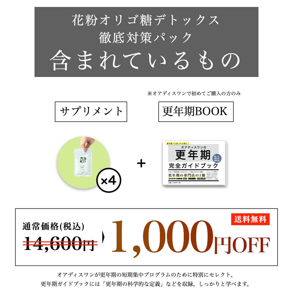 花粉オリゴ糖デトックス徹底対策パックに含まれているもの
