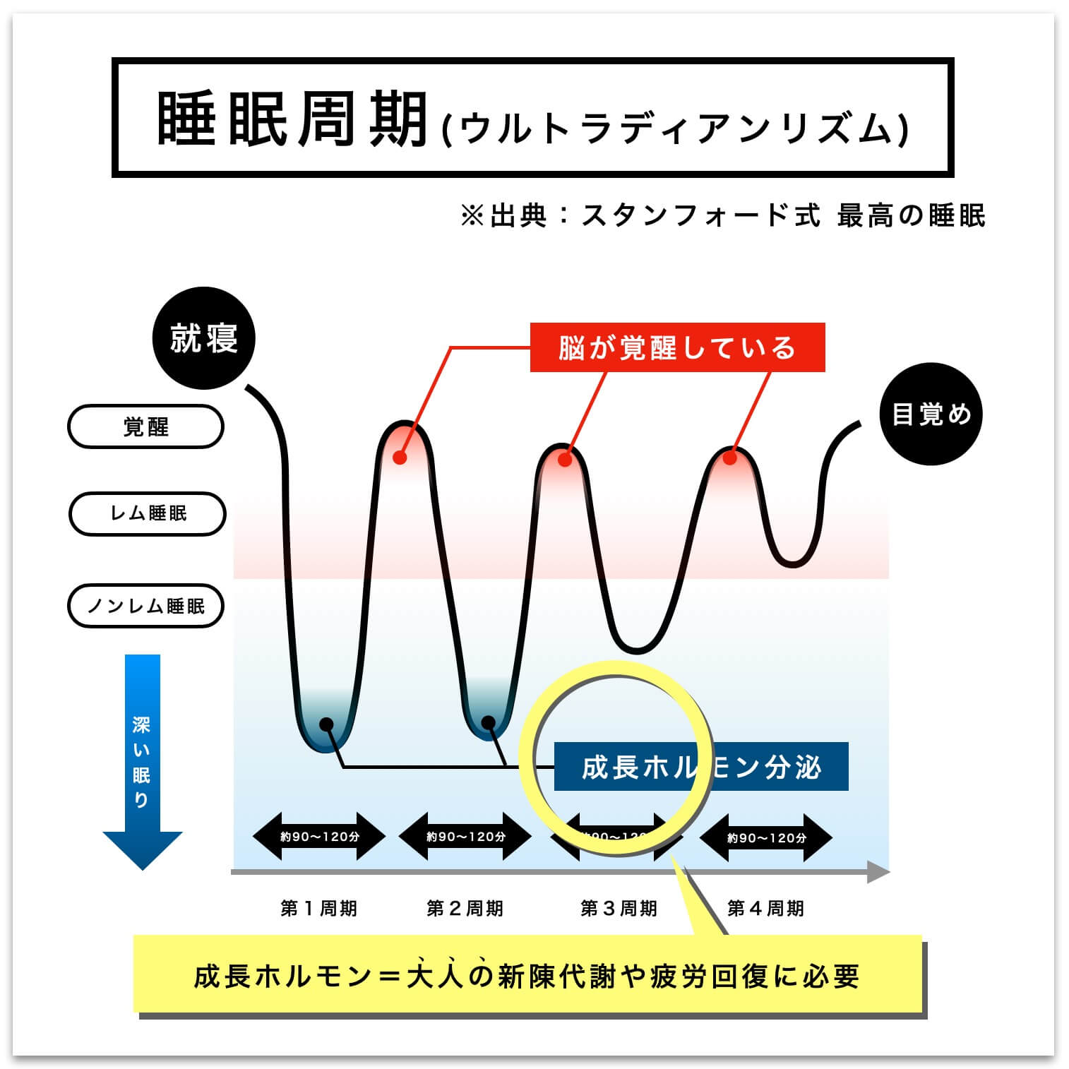 睡眠中に成長ホルモンを出す方法