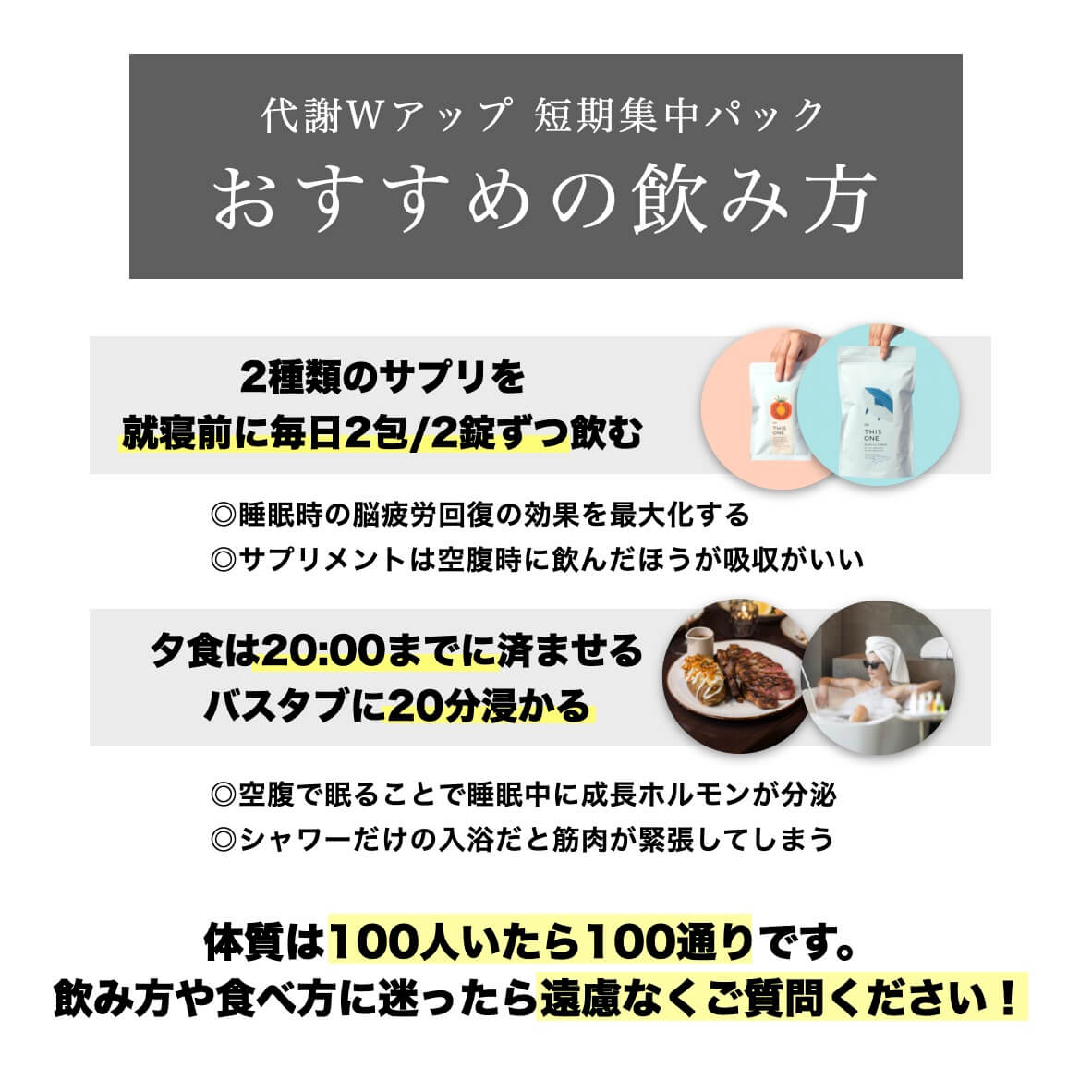 代謝Wアップおすすめの飲み方