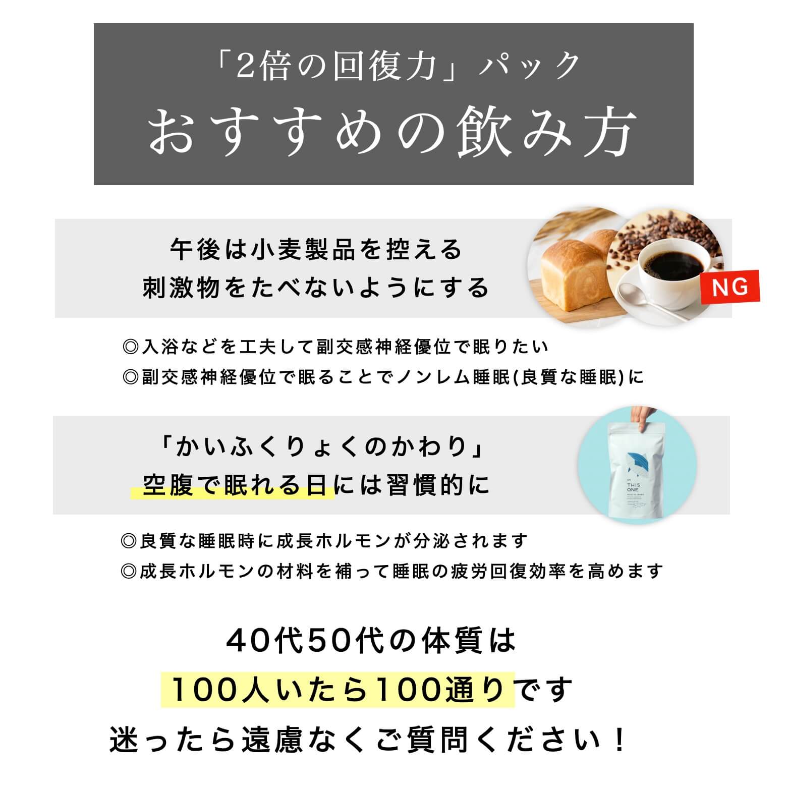 おすすめの飲み方の説明