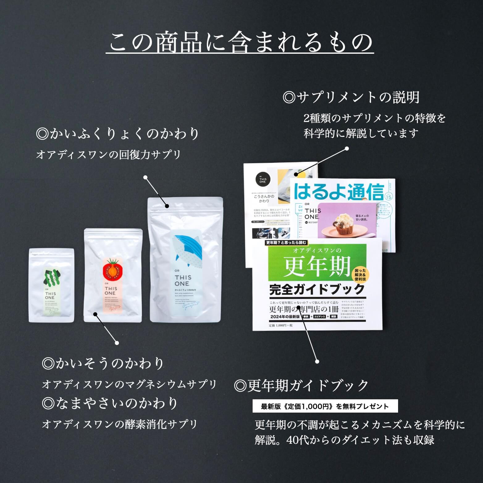 この商品に含まれるものの説明