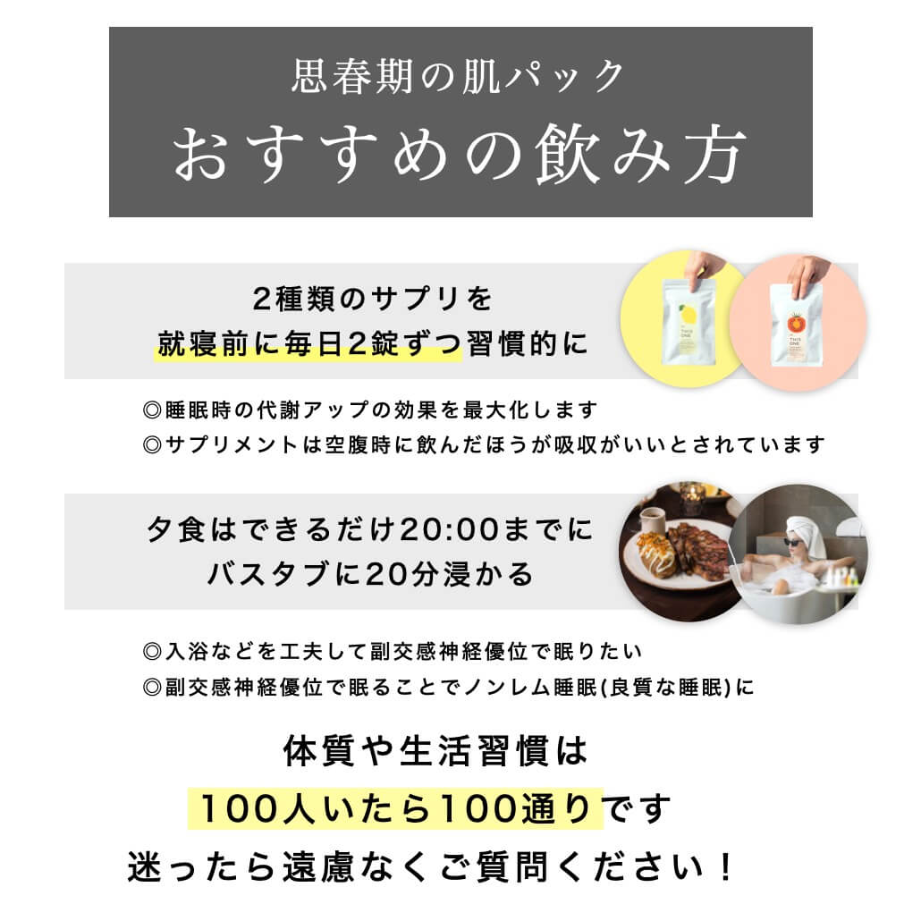 炎症体質パックおすすめの飲み方