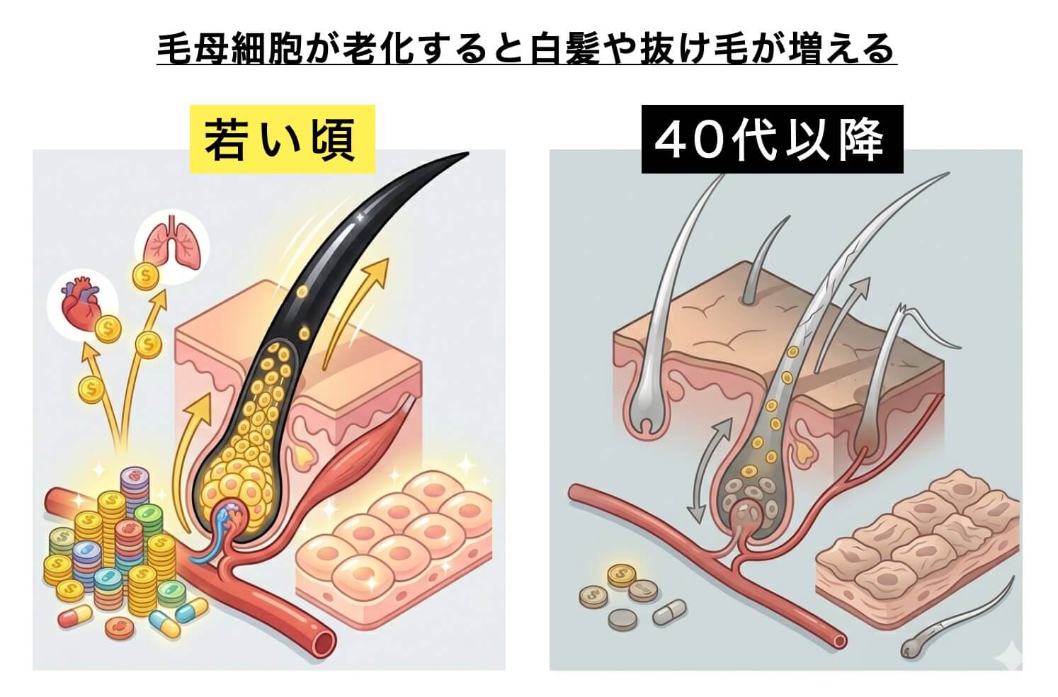 ヘアケアは毛母細胞に栄養素を届けるのが大事