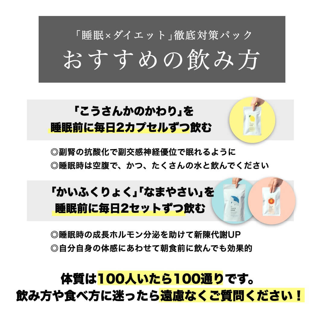 サプリのおすすめの飲み方