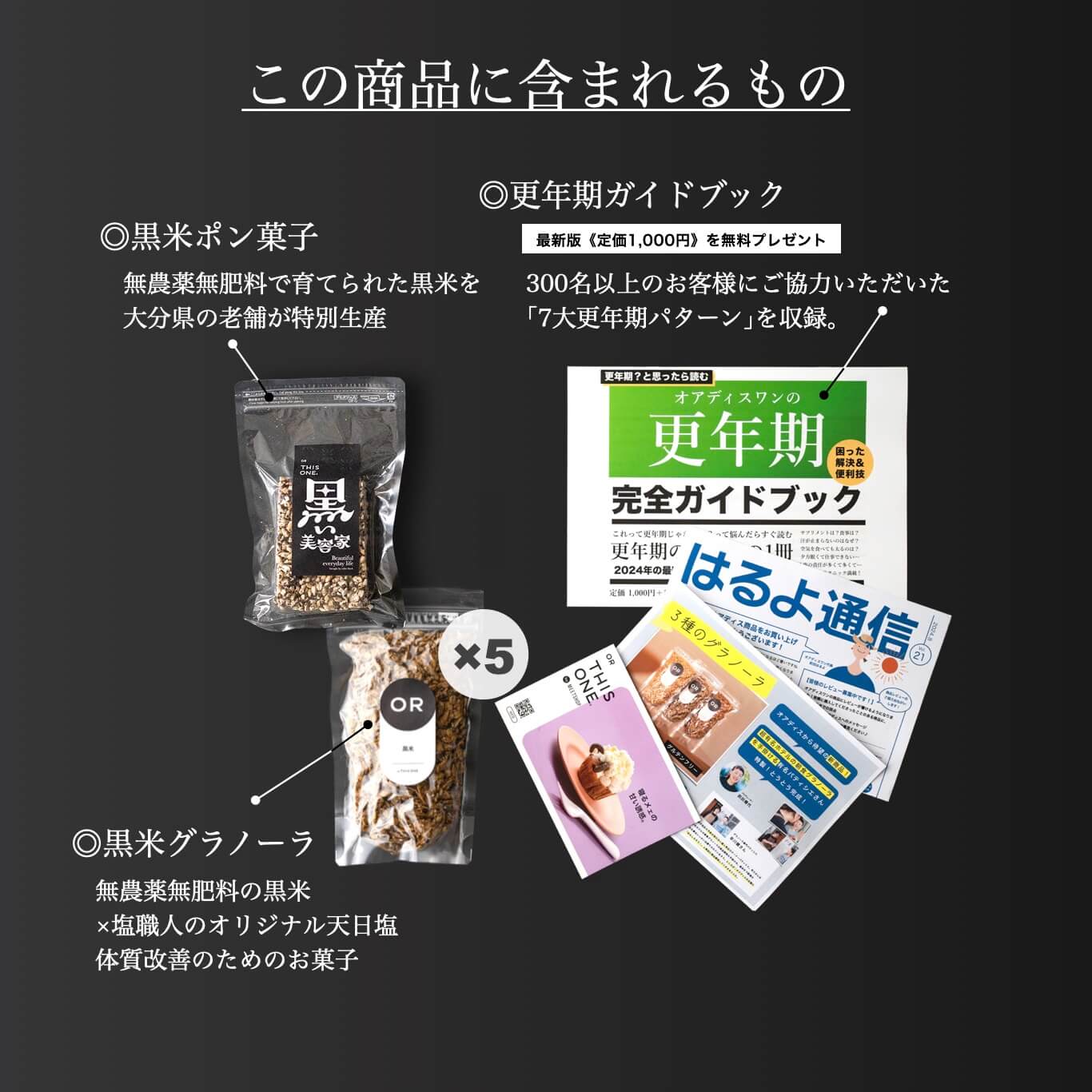 グラノーラを買うと届く商品一覧