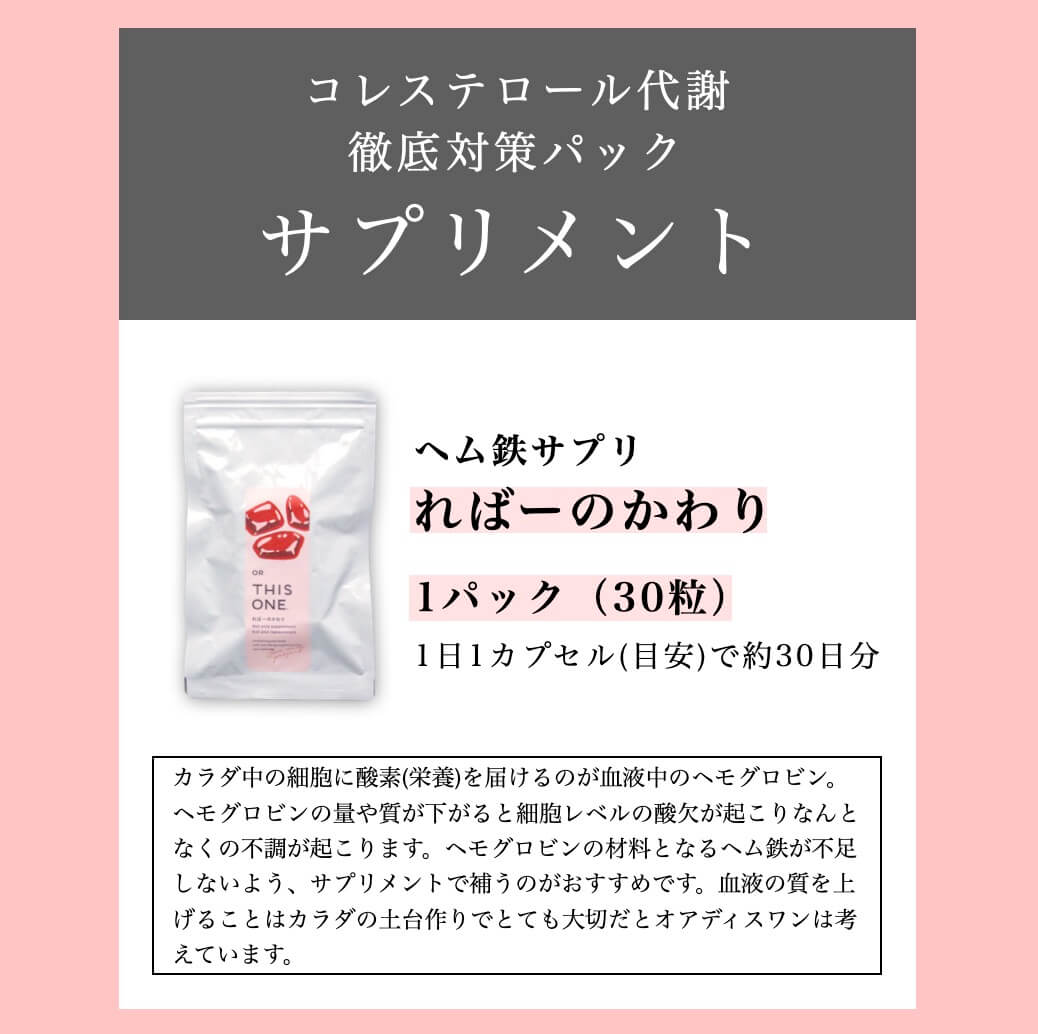 ヘム鉄サプリのればーのかわりの特徴