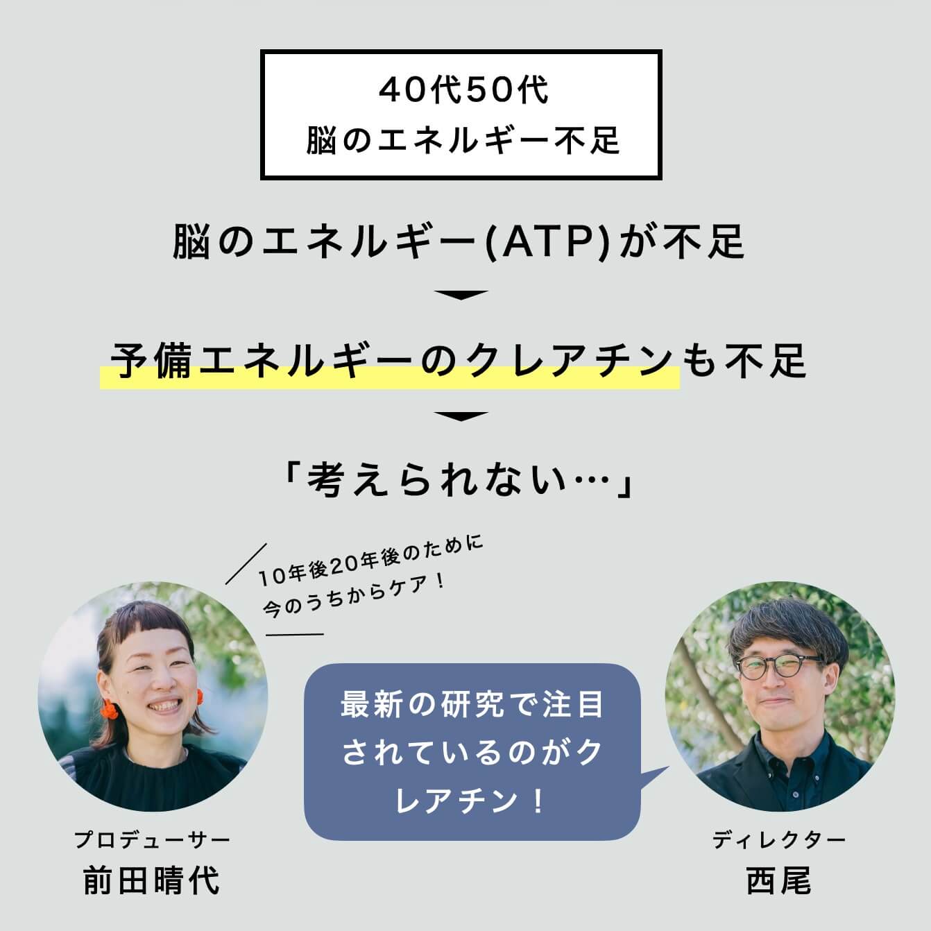 40代、50代の脳のエネルギー不足について