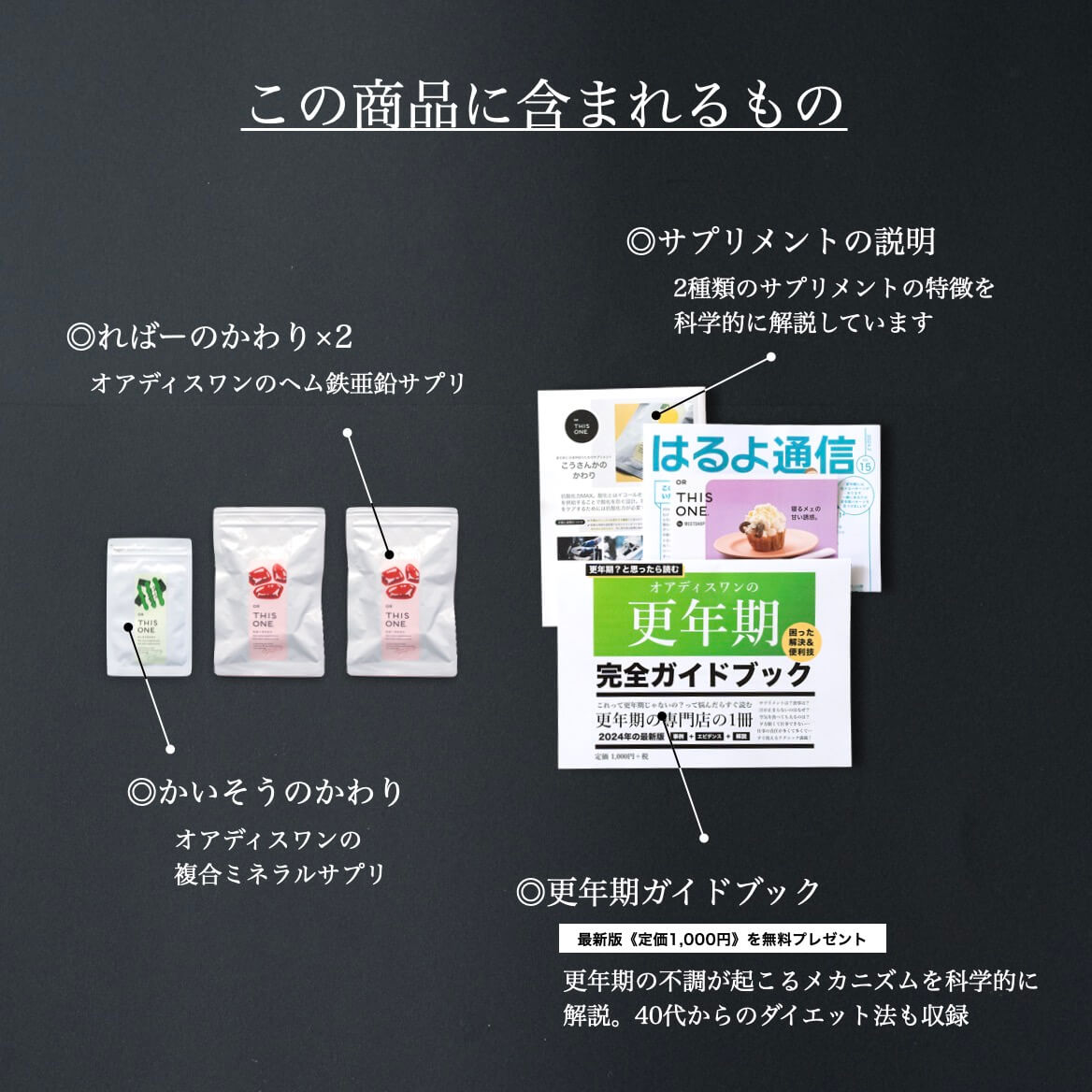 夏めまい短期集中パックに含まれるもの一覧