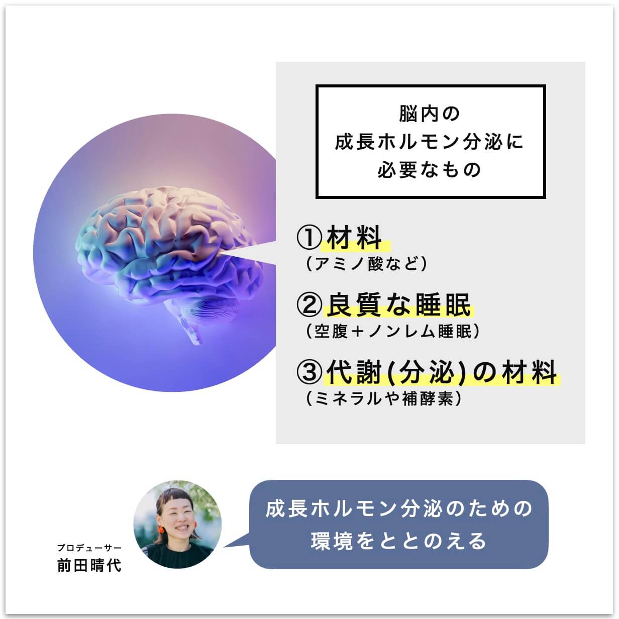 成長ホルモンを分泌するには、を説明した図