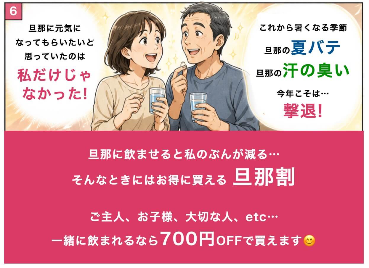 サプリを夫婦で飲むならお得