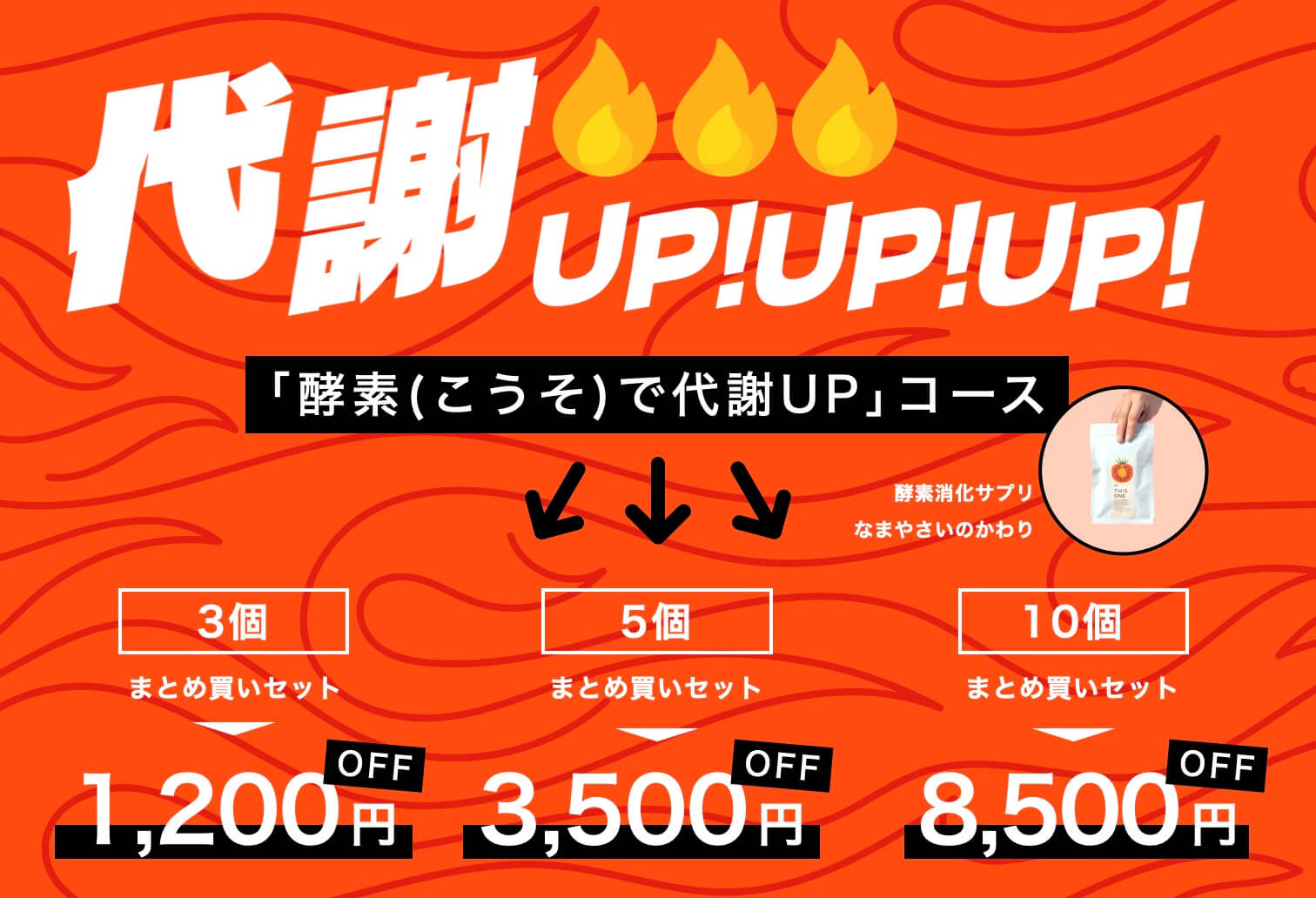 　代謝アップなまやさいのかわり