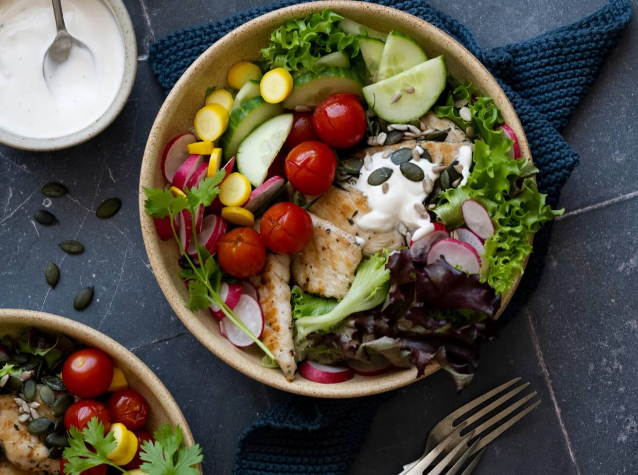 ビタミンがたくさんとれるサラダ