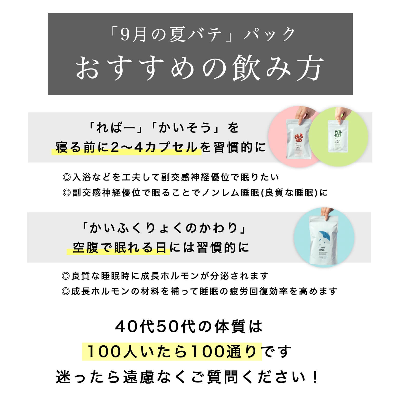 サプリのおすすめの飲み方