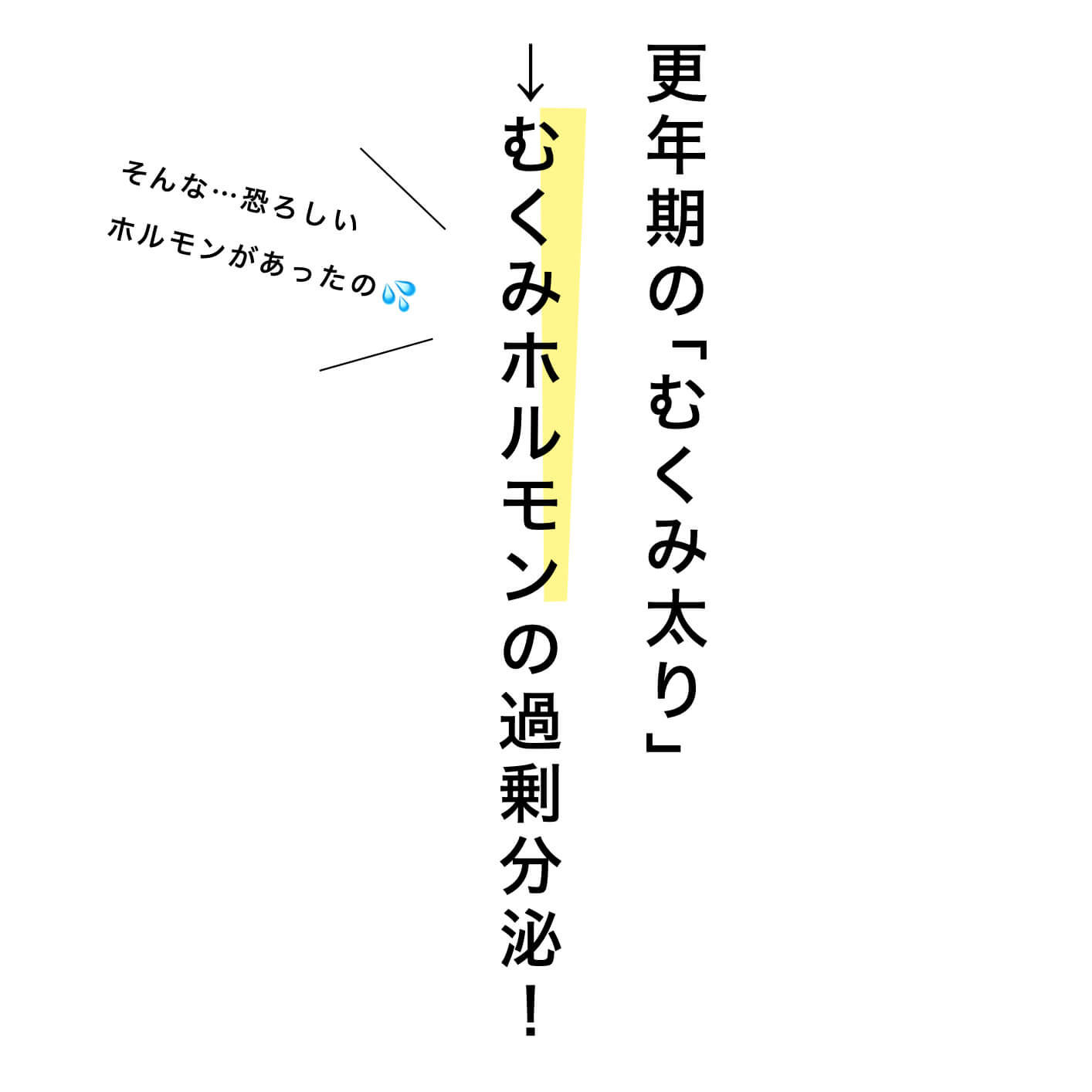 むくみ太りホルモンの説明