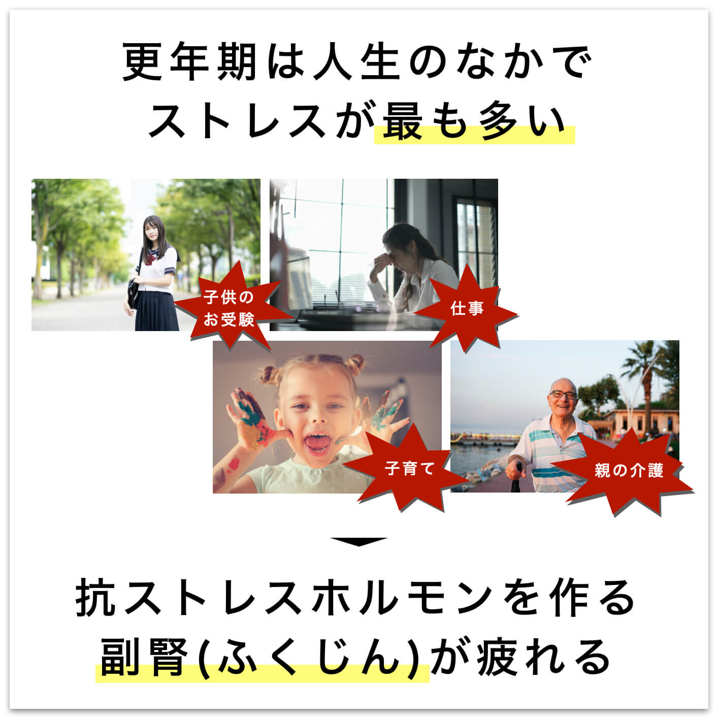 更年期はストレスで自律神経が乱れやすい